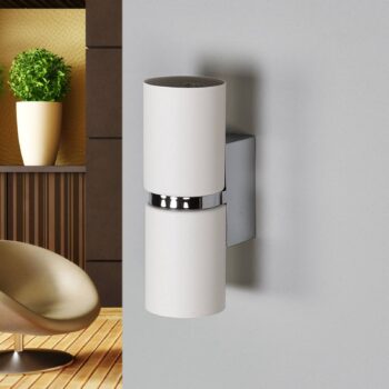 Nástenné LED svetlo Passa 2-pl. okrúhle biele