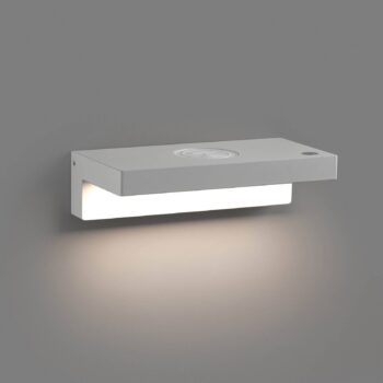 Nástenné LED svetlo Well USB, nabíjačka, biela