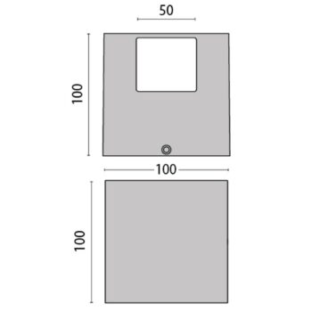 Nástenné LED svietidlo 303348 v sivej 4WB 3 000 K