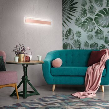 Nástenné LED svietidlo Antille meď 61,4 cm