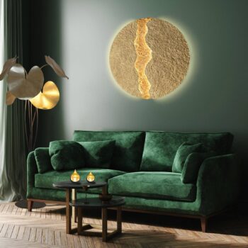 Nástenné LED svietidlo Eruption, Ø 80 cm