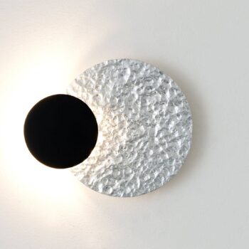 Nástenné LED svietidlo Infinity v striebre Ø 20 cm