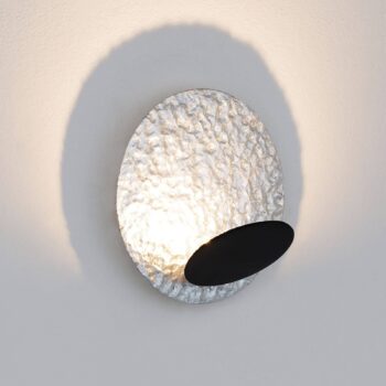 Nástenné LED svietidlo Infinity v striebre Ø 20 cm