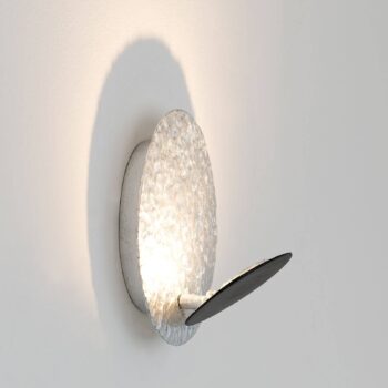 Nástenné LED svietidlo Infinity v striebre Ø 20 cm