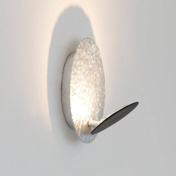 Nástenné LED svietidlo Infinity v striebre Ø 26 cm