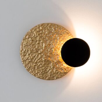Nástenné LED svietidlo Infinity v zlatej Ø 20 cm