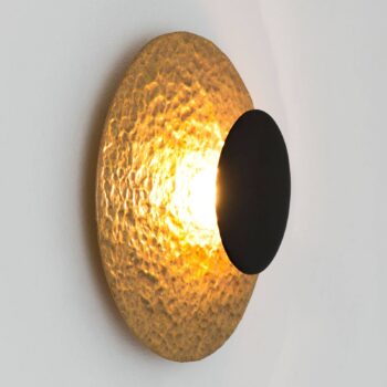 Nástenné LED svietidlo Infinity v zlatej Ø 20 cm