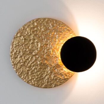 Nástenné LED svietidlo Infinity v zlatej Ø 26 cm