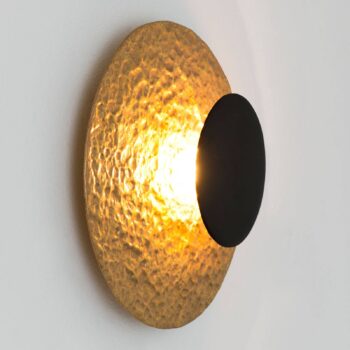Nástenné LED svietidlo Infinity v zlatej Ø 26 cm
