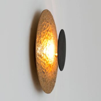 Nástenné LED svietidlo Infinity v zlatej Ø 26 cm