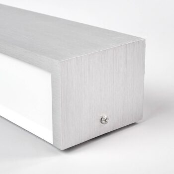 Nástenné LED svietidlo Lindby Ranik, 40 cm, farba hliníka, kov
