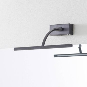 Nástenné LED svietidlo Matisse šírka 34 cm, čierne