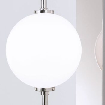 Nástenné LED svietidlo Pipes v lesklom nikle