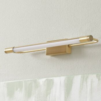 Nástenné LED svietidlo Rapallo mosadz IP44 40 cm