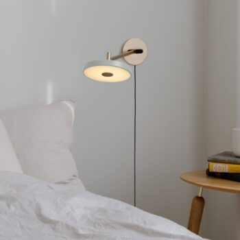 Nástenné LED svietidlo UMAGE Asteria Long, svetlozelené, 42 cm, zástrčka