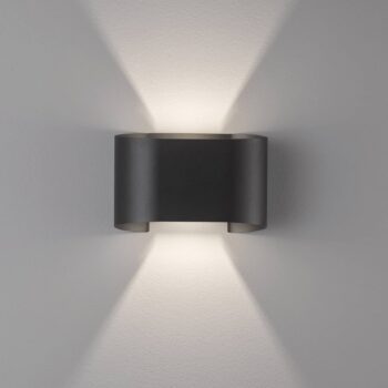 Nástenné LED svietidlo Wall 2-pl. Okrúhle, čierne