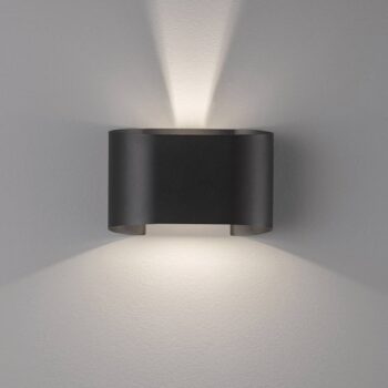 Nástenné LED svietidlo Wall 2-pl. Okrúhle, čierne