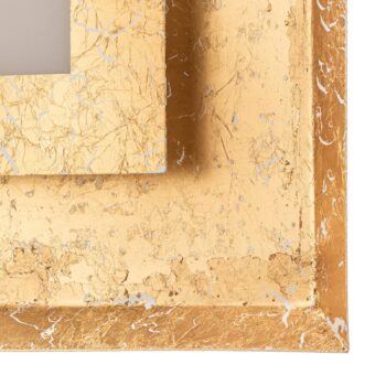 Nástenné LED svietidlo Window, 32 x 32 cm, zlaté