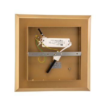 Nástenné LED svietidlo Window, 39 x 39 cm, zlaté