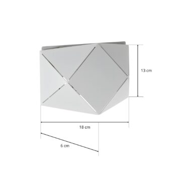 Nástenné LED svietidlo Zandor v bielej široké 18cm