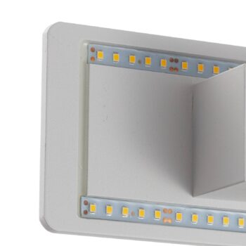 Nástenné LED svietidlo Zig Zag biele šírka 29 cm