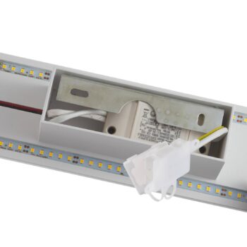 Nástenné LED svietidlo Zig Zag biele šírka 29 cm