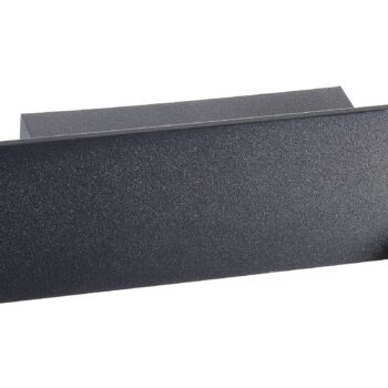 Nástenné LED svietidlo Zig Zag čierne, šírka 53 cm