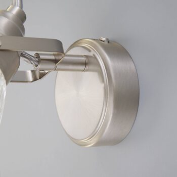 Nástenné kúpeľňové svietidlo Lindby Kara, výška 21 cm, sklo, IP44, G9