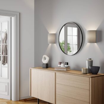 Nástenné svetlo Alice so sivým tienidlom na lampu