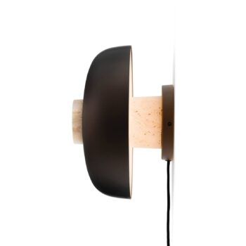 Nástenné svetlo Audo TR Reverse LED, zástrčka, piesok/bronz, kameň