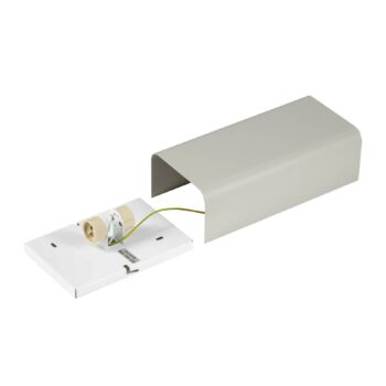 Nástenné svetlo Bergen, svetlošedá, kov, výška 23 cm, GU10