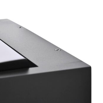 Nástenné svetlo CMD 9080, antracitová farba, šírka 21 cm, IP54
