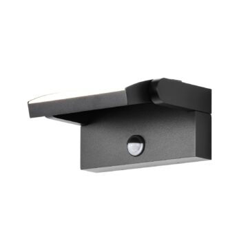 Nástenné svetlo CMD 9081, senzor, antracitová farba, 21 cm, CCT, IP54