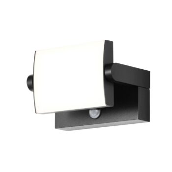Nástenné svetlo CMD 9081, senzor, antracitová farba, 21 cm, CCT, IP54