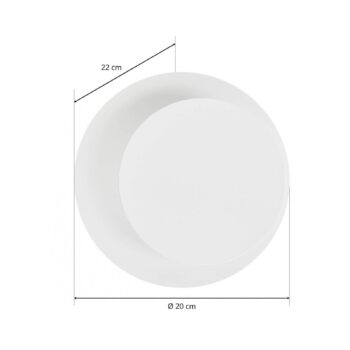 Nástenné svetlo Circle v kruhovom tvare, biele