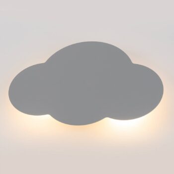 Nástenné svetlo Cloud, sivá, šírka 38 cm, kov, oblak, G9