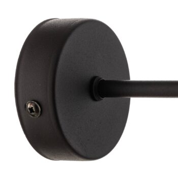 Nástenné svetlo Cubus, čierna/dymovo sivá, sklo, výška 30 cm, E27
