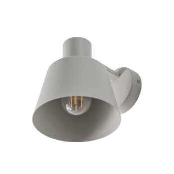 Nástenné svetlo Dunka, taupe, 1-pl., oceľ, E27, výška 17 cm