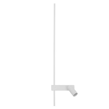Nástenné svetlo EASY LEFT, biele, šírka 80 cm, kov, GU10 + LED