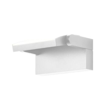 Nástenné svetlo LED CMD 9110, biele, šírka 21 cm, kov, IP54