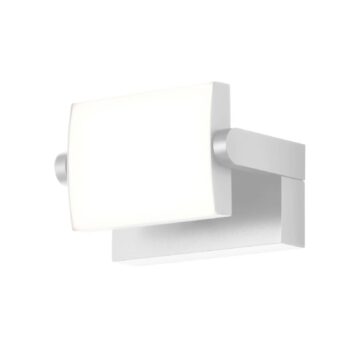 Nástenné svetlo LED CMD 9110, biele, šírka 21 cm, kov, IP54