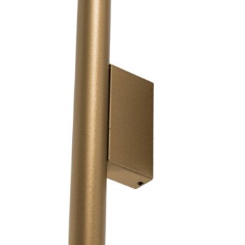 Nástenné svetlo Laser, zlatá farba, kov, výška 40 cm, G9