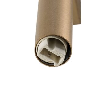 Nástenné svetlo Laser, zlatá farba, kov, výška 40 cm, G9