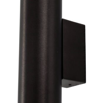 Nástenné svetlo Marion Plus, čierne, GU10, oceľ, výška 18 cm