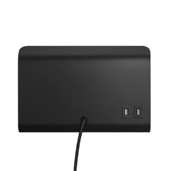 Nástenné svetlo Roomi odklad. priestor USB čierna