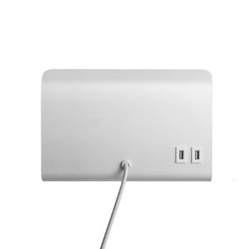 Nástenné svetlo Roomi odkladací priestor USB biela