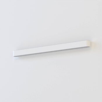 Nástenné svetlo Soft, šírka 90 cm, biela, hliník, G13