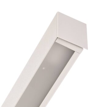 Nástenné svetlo Straight L, 122 cm, biela