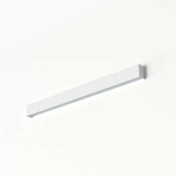 Nástenné svetlo Straight M, 92 cm, biela