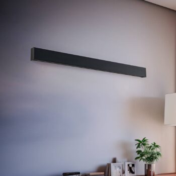 Nástenné svetlo Straight M, 92 cm, grafit